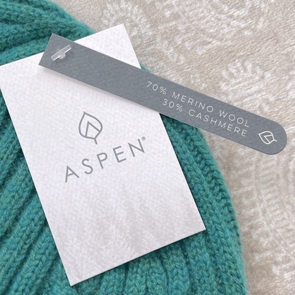 Brand New Aspen Merino Wool & Cashmere Rib Knit Beanie Cap Winter Hat. main image 10
